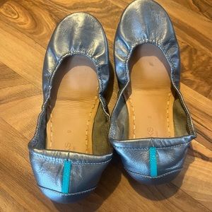 Tieks by Gavrieli, lightly worn, silver/pewter color